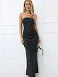 Dressed To Dazzle Strapless Satin Maxi Dress - thumbnail 1