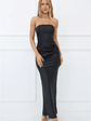 Dressed To Dazzle Strapless Satin Maxi Dress - thumbnail 2