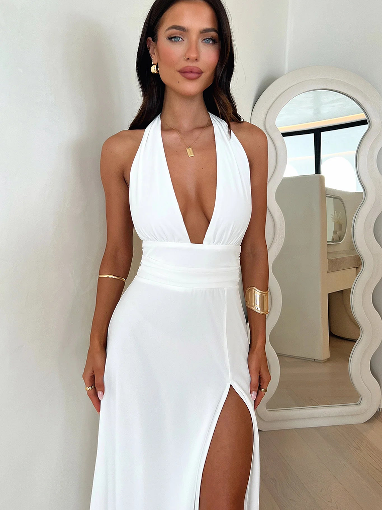 Elenor Maxi Dress - White 2
