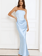 Dressed To Dazzle Strapless Satin Maxi Dress - thumbnail 5