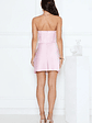Dressed To Dazzle Strapless Satin Mini Dress Pink - thumbnail 3