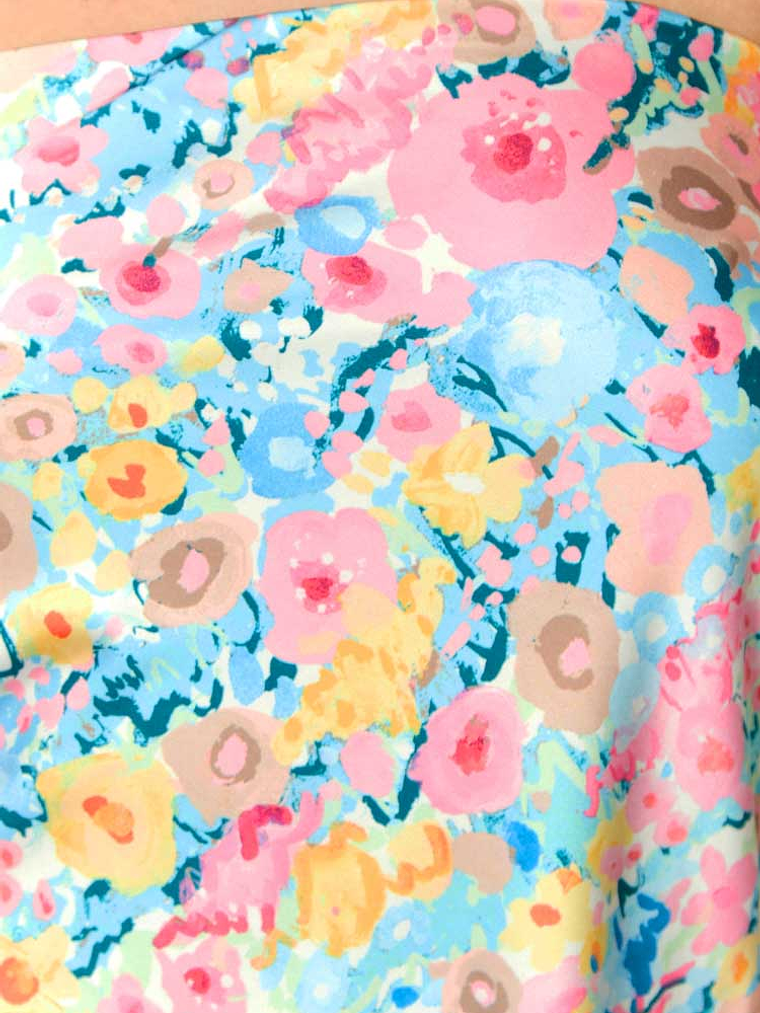 Ellie Floral Print Strapless Mini Dress 6