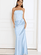 Dressed To Dazzle Strapless Satin Maxi Dress - thumbnail 8