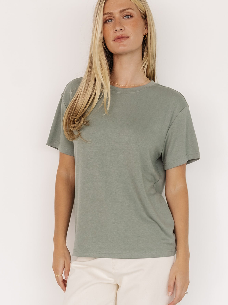 Elliot Relaxed Tee | Sage 3