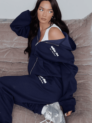 Era 8 Zip Front Hoodie Nautical