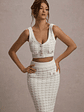 Dee | Cream Boucle Crop Top - thumbnail 1