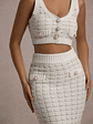 Dee | Cream Boucle Crop Top - thumbnail 3