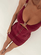 Dominate Mini Dress Burgundy - thumbnail 7