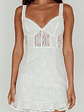 Deep Thoughts Lace Mini Dress White - thumbnail 3
