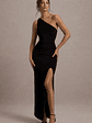 Dressing Up | Black One Shoulder Maxi Dress With Open Back Detail - thumbnail 11