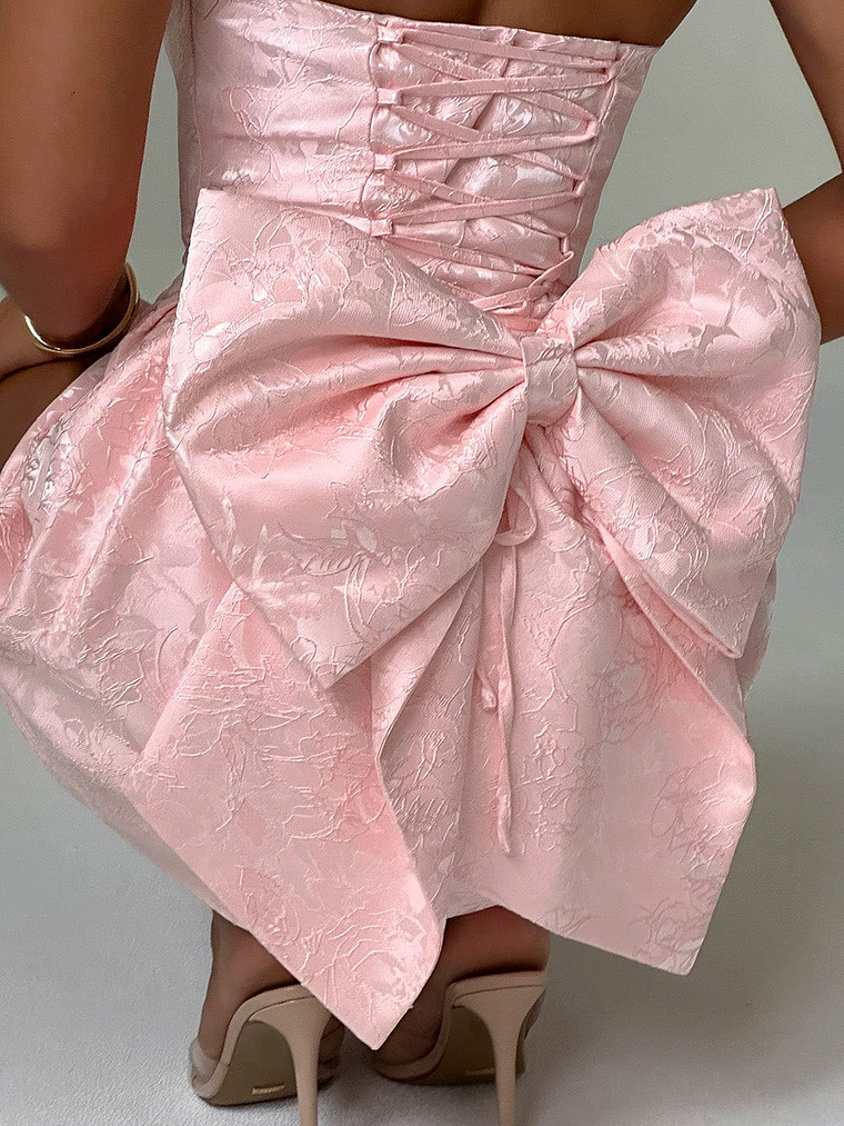 Elenora Mini Dress - BLUSH/IVORY 15