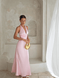 Destinations Halter Maxi Dress Pink - thumbnail 3