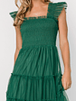 Emma Smocked Tulle Dress | Emerald - thumbnail 2