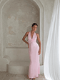Destinations Halter Maxi Dress Pink - thumbnail 4