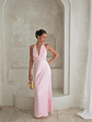 Destinations Halter Maxi Dress Pink - thumbnail 5