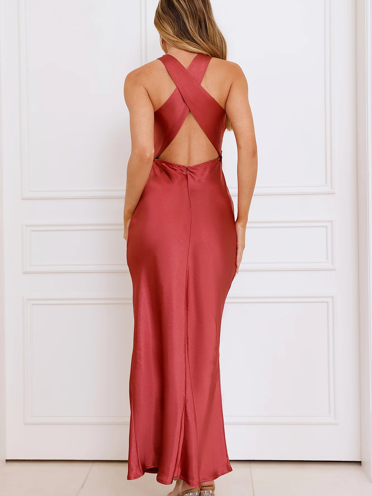 Eden Satin Maxi Dress 19