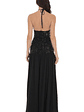 Drop Waist Sequin Maxi Dress in Black - thumbnail 2