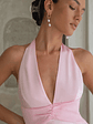 Destinations Halter Maxi Dress Pink - thumbnail 9