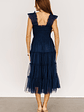 Emma Smocked Tulle Dress | Navy - thumbnail 4
