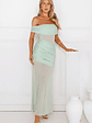 Dewdrop Dream Off Shoulder Mesh Maxi Dress - thumbnail 1