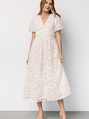 Edwina Lace Dress | Vintage Cream