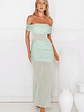Dewdrop Dream Off Shoulder Mesh Maxi Dress - thumbnail 2