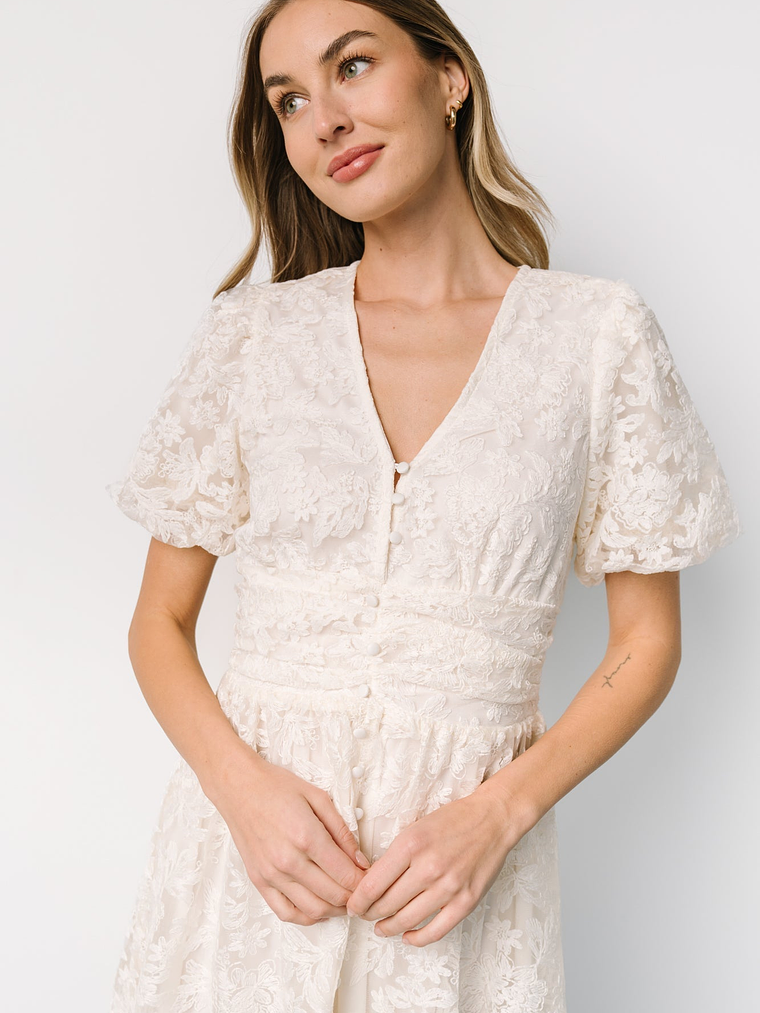 Edwina Lace Dress | Vintage Cream 2