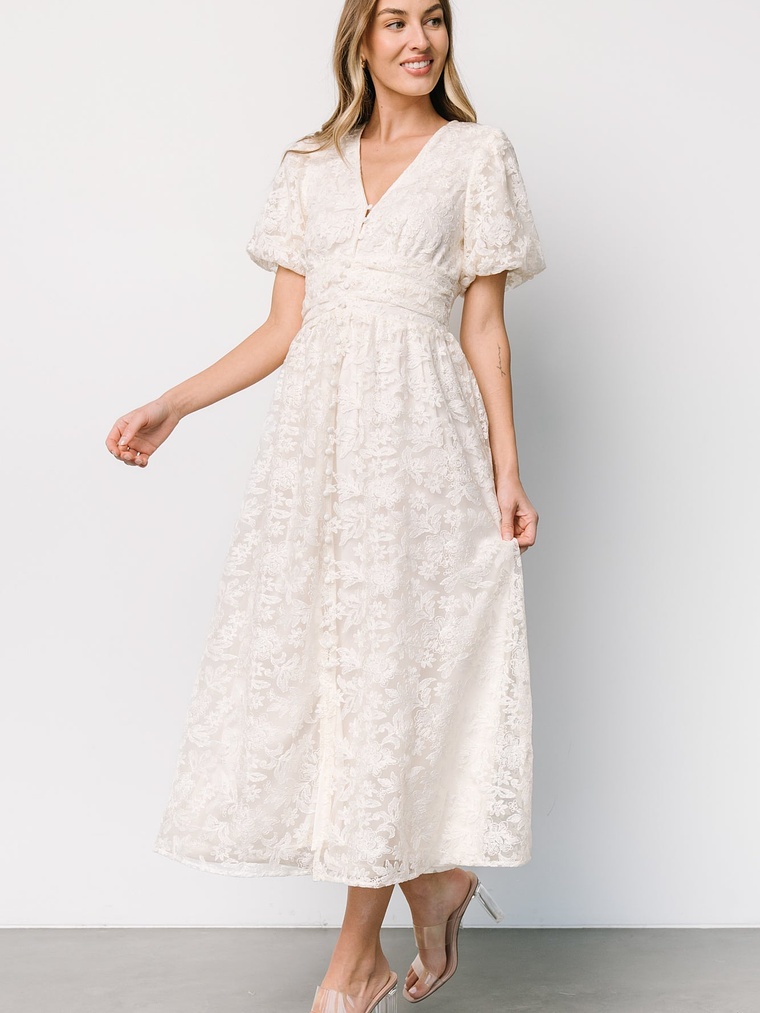 Edwina Lace Dress | Vintage Cream 3
