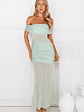 Dewdrop Dream Off Shoulder Mesh Maxi Dress - thumbnail 4