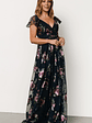 Devany Maxi Dress | Navy Multi - thumbnail 6