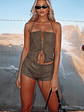 Don't Speak Faux Suede Bustier Cactus - thumbnail 6