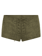 Don't Speak Faux Suede Shorts Cactus - thumbnail 6
