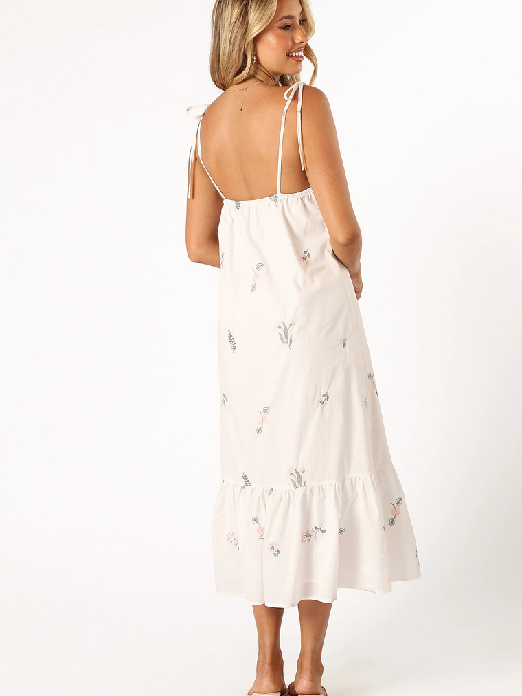 Emmett Ruffle Hem Midi Dress - Floral 2