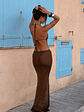 Esmeralda Maxi Dress Chocolate - thumbnail 5