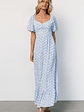 Durban Maxi Dress | Dusty Blue Print - thumbnail 2
