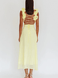 Eloquent Lace-Up Back Maxi Dress Yellow - thumbnail 2