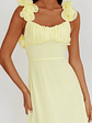 Eloquent Lace-Up Back Maxi Dress Yellow - thumbnail 3