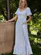 Durban Maxi Dress | Dusty Blue Print - thumbnail 6