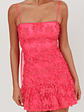 Dori Embellished Mini Dress Palm Tree Pink - thumbnail 3