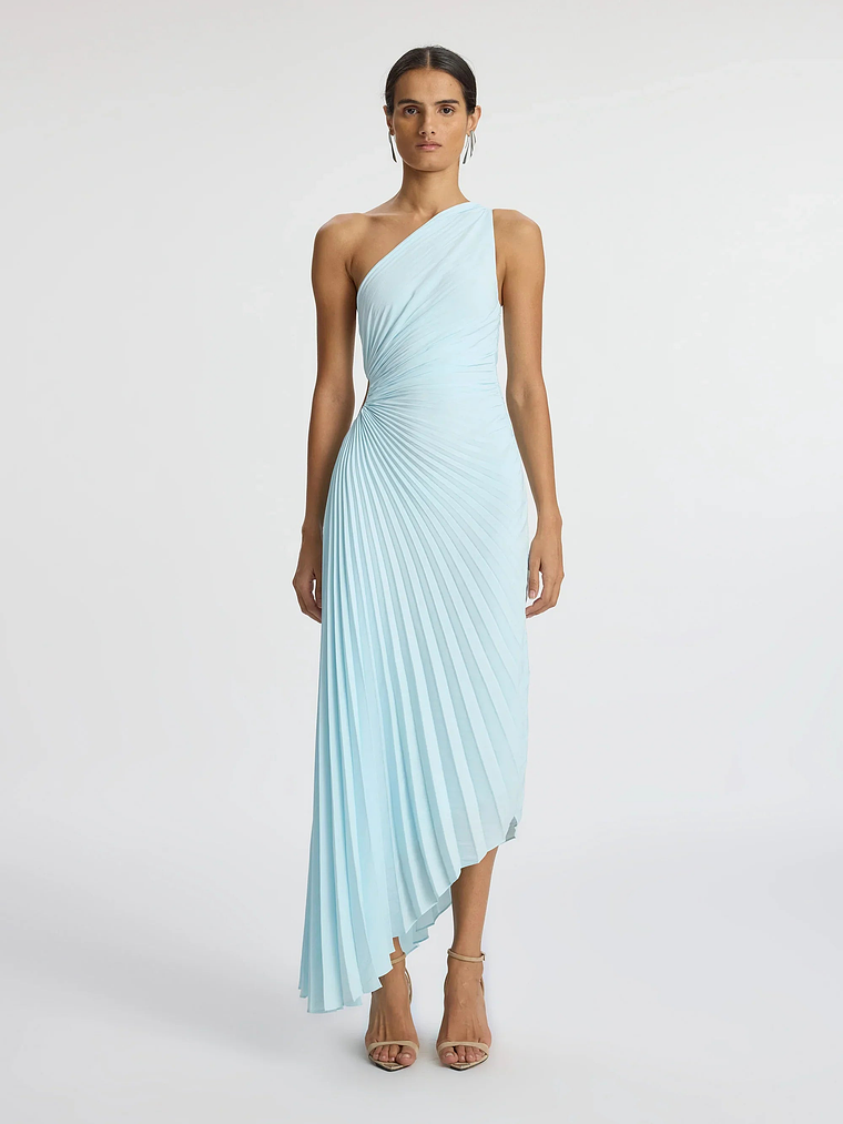 Delfina Matte Pleated Dress 3