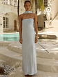 Elsa Scarf Satin Maxi Dress - thumbnail 1