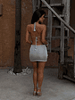 ESMERALDA MINI DRESS SILVER - thumbnail 4