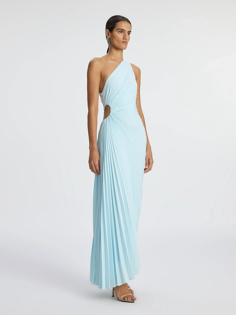 Delfina Matte Pleated Dress 4