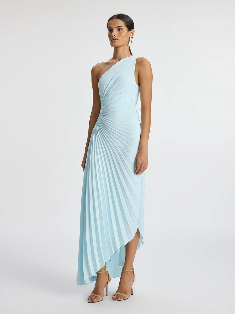 Delfina Matte Pleated Dress 5