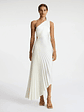 Delfina Satin Pleated Dress - thumbnail 1