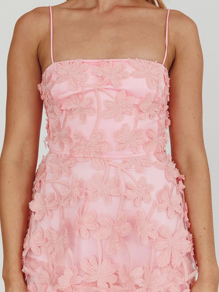 Dori Floral Embellished Maxi Dress Blush 4