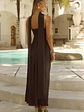 Elsa Scarf Satin Maxi Dress - thumbnail 6