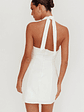 Elisabet Halter Neck Mini Dress Off White - thumbnail 3