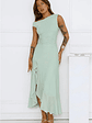 Effortless Girl Off Shoulder Mesh Midi Dress - thumbnail 19