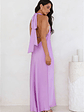 Delicate Dazzle Halter Satin Maxi Dress - thumbnail 6